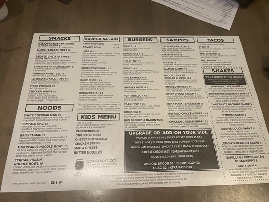 Menu photo 3 Central Standard Waukee, IA