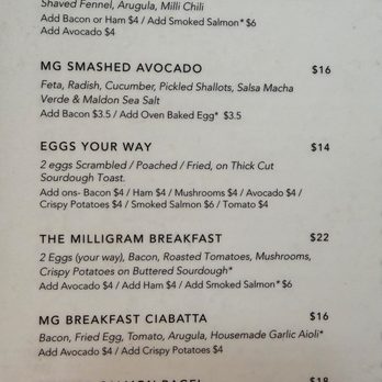 Milligram - Menu 4/25/26 - Cafes Near Me - Costa Mesa, California Milligram - Menu 4/25/26 - Cafes Near Me - Costa Mesa, California