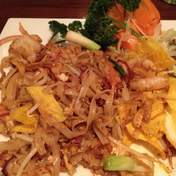 Tarn Thai - Pad Thai .... Savory noodles with shrimp, eggs and nice lemony sweet flavor - Thai Near Me - Nottingham, NGM