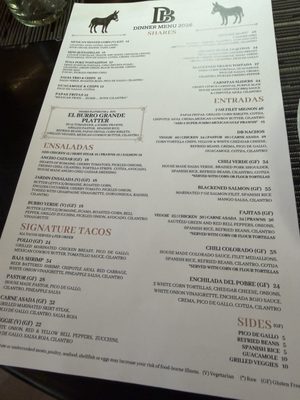 Menu photo 3 Dos Burros Saratoga, CA