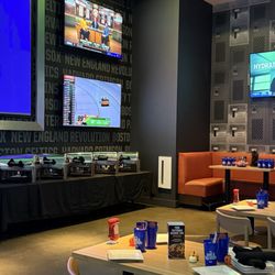 Dave & Buster's Woburn - One of the dining spaces that was closed off for the Dave & Boosters event