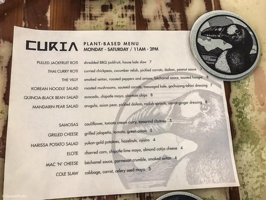 Menu photo 8 Curia On the Drag Gainesville, FL