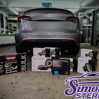 Simon's Stereo - SQ system on a new 16v Ryzen chipped Tesla. The first one done using Audisons new harness in the USA. - Car Stereo Installation Near Me - North Hollywood, California