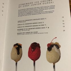 Madero - Dessert Menu