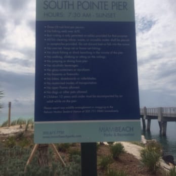 South Pointe Park - Pier rules - Parks Near Me - Miami Beach, Florida South Pointe Park - Pier rules - Parks Near Me - Miami Beach, Florida