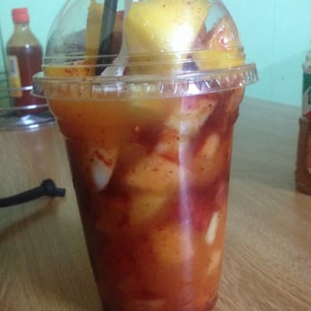 La Frutita - "Escamocha" a little bit of everything with juice and chamoy. - Ice Cream & Frozen Yogurt Near Me - Louisville, Kentucky La Frutita - "Escamocha" a little bit of everything with juice and chamoy. - Ice Cream & Frozen Yogurt Near Me - Louisville, Kentucky