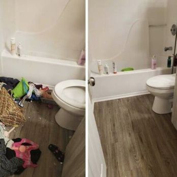 Rouden’s Rescue Cleaning Services - Bathroom sanitized and shined - Home Cleaning Near Me