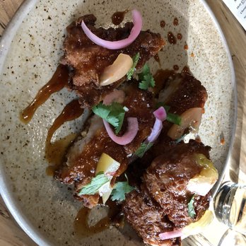 Barley Swine - Southern fried chicken , pickles - New American Near Me - Austin, Texas Barley Swine - Southern fried chicken , pickles - New American Near Me - Austin, Texas