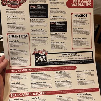 Fatty's Pub and Grille - Menu - Sports Bars Near Me - DeKalb, Illinois