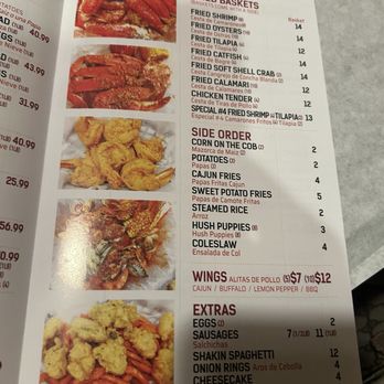 Shakin Crab - Menu - Cajun/Creole Near Me - Manassas, Virginia