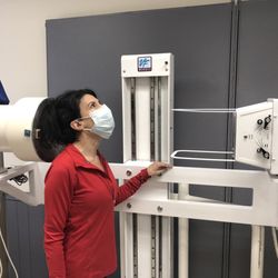 Kevin Lasko, DC - This is a patient with the motion x-ray machine