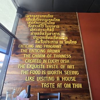 OM Thai Cuisine Camarillo - Nice wall. - Thai Near Me - Camarillo, California OM Thai Cuisine Camarillo - Nice wall. - Thai Near Me - Camarillo, California
