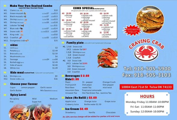 Menu photo 2 Craving Crab Tulsa, OK Menu photo 2 Craving Crab Tulsa, OK
