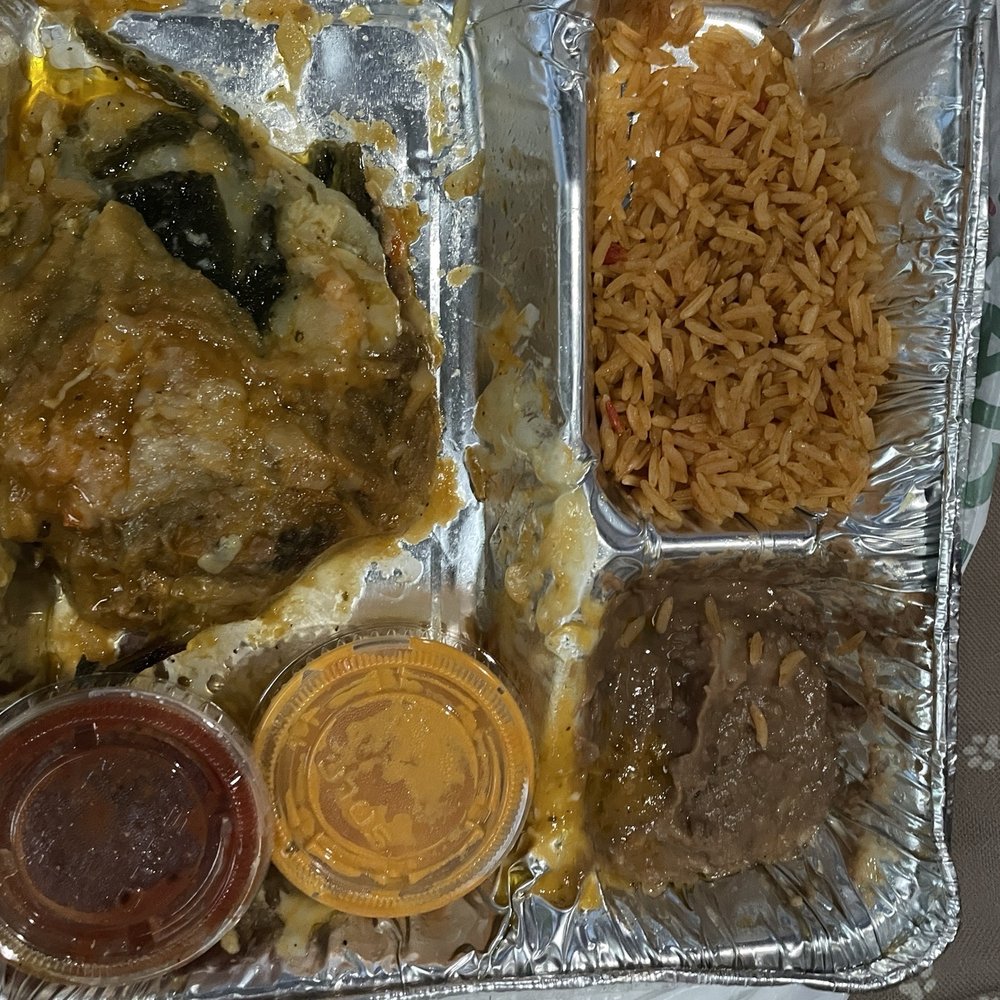 Chile Relleno Combo (half eaten, it was a lot!) Chile Relleno Combo (half eaten, it was a lot!)