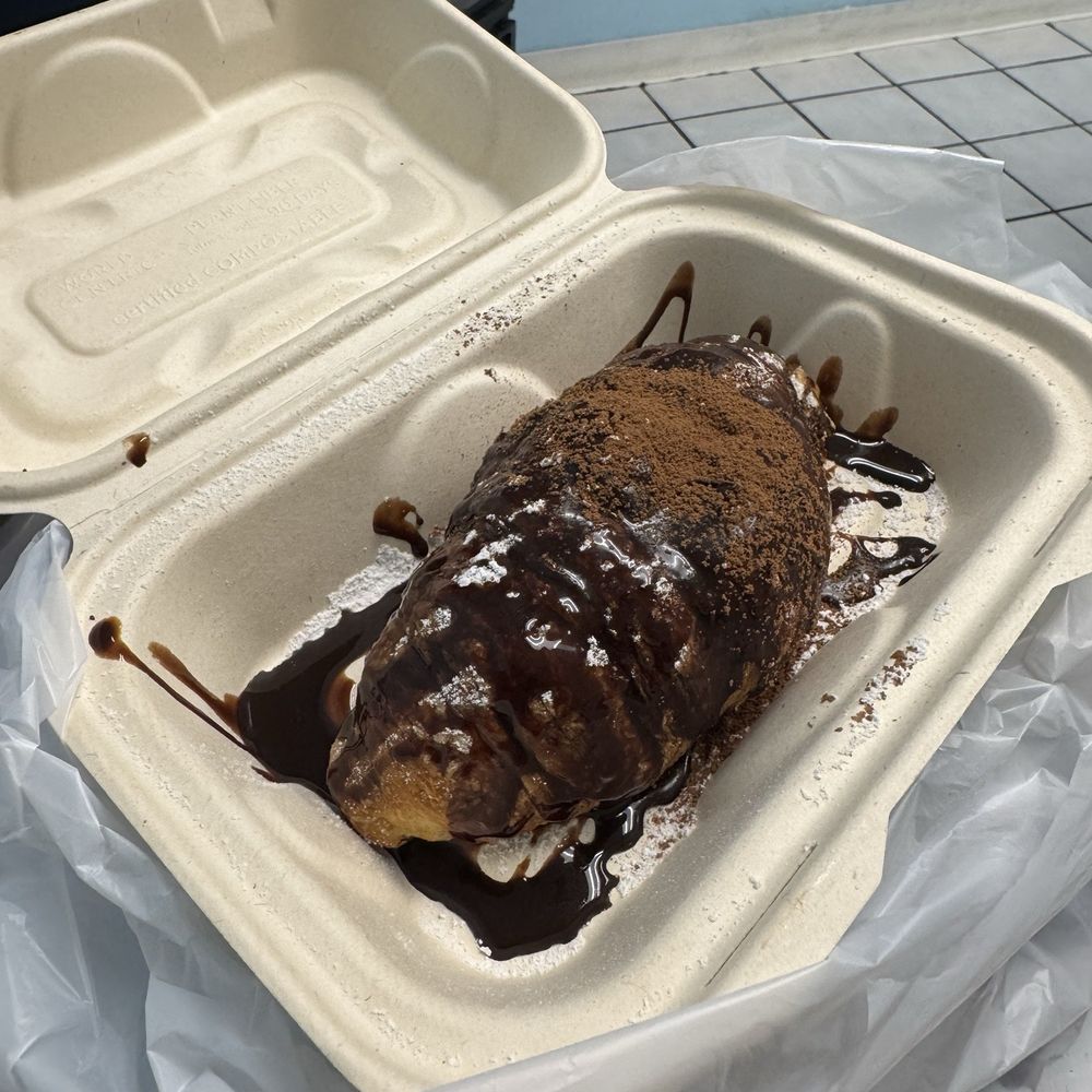 Sweet Corner Cafe - Chocolate Drizzled Croissant - Comfort Food Near Me - Aiea, Hawaii Sweet Corner Cafe - Chocolate Drizzled Croissant - Comfort Food Near Me - Aiea, Hawaii