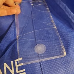 The Fix - Phone Repair, Tablet Repair and Accessories - Here is the tempered glass case they incorrectly installed that came off