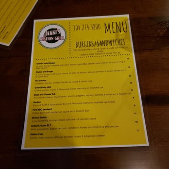 Jakki's Station Grill - Menu - American Near Me - Falling Waters, West Virginia Jakki's Station Grill - Menu - American Near Me - Falling Waters, West Virginia