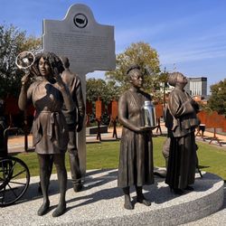 Memorial to Lynching Victims, 1865-1876 - Beautiful metal art and history of the African American Lynching.