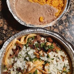 Tacos with rice and beans Tacos with rice and beans
