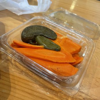 Cotixan Mexican Food - No flavors...hard carrots that haven't been marinated long enough. - Mexican Near Me - San Diego, California Cotixan Mexican Food - No flavors...hard carrots that haven't been marinated long enough. - Mexican Near Me - San Diego, California