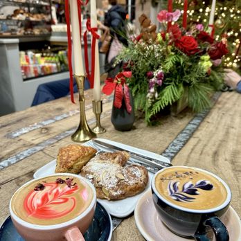 Remi Flower & Coffee - Rose Latte, Lavender Latte, Almond croissant, savory scone - Coffee & Tea Near Me - New York, New York Remi Flower & Coffee - Rose Latte, Lavender Latte, Almond croissant, savory scone - Coffee & Tea Near Me - New York, New York