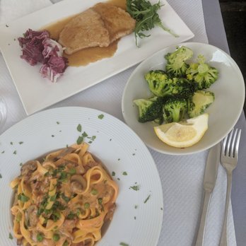 Ristorante Julie's - Tagliatelle porcini, broccoli, marsala - Italian Near Me - Rome, RM Ristorante Julie's - Tagliatelle porcini, broccoli, marsala - Italian Near Me - Rome, RM