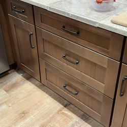Allied Improvements - View of cabinets and quartz countertop! We love our kitchen.