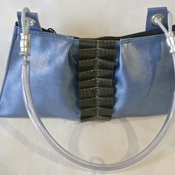 The Magical Animal - Vegan "Essentials" Ruffle Clutch - a Gallery favorite - animal & eco friendly - newest shape & new color combo Handmade in USA - Art Galleries Near Me - Jupiter, Florida