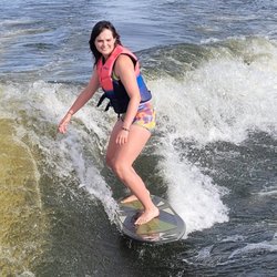 Steamboat Lake Marina - Wake surfing at Steamboat Lake Marina