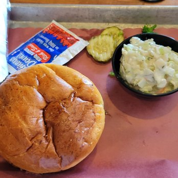 Famous Dave's Bar-B-Que - Beef brisket sandwich and coleslaw - Barbeque Near Me - Tucson, Arizona
