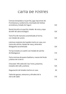 Menu photo 2 Cataria Chiclana de la Frontera, CA