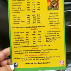 Nyam Sum Jamaican Cuisine - Menu