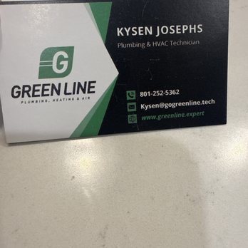Green Line Plumbing Heating & Air - Business card - Heating & Air Conditioning/HVAC Near Me - Riverton, Utah Green Line Plumbing Heating & Air - Business card - Heating & Air Conditioning/HVAC Near Me - Riverton, Utah