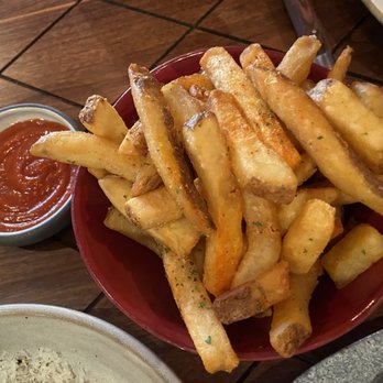 Charcoal Venice - Steak Fries with Ketchup, Mustard $12 - New American Near Me - Venice, California Charcoal Venice - Steak Fries with Ketchup, Mustard $12 - New American Near Me - Venice, California