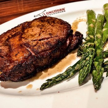 LongHorn Steakhouse - USDA Prime Delmonico with Steamed Asparagus - Steakhouses Near Me - San Antonio, Texas LongHorn Steakhouse - USDA Prime Delmonico with Steamed Asparagus - Steakhouses Near Me - San Antonio, Texas