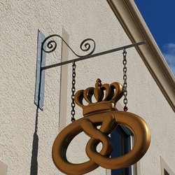 Mikkelsen's Pastry Shop - Sign outside of the bakery!
