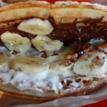 Bruxie - banana and nutella waffle - Sandwiches Near Me - Orange, California