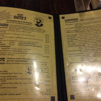 Soapy Smith's Pioneer Restaurant - menu - Burgers Near Me - Fairbanks, Alaska