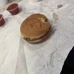 Pop's Italian Beef & Sausage - Cheeseburger. Pretty small.