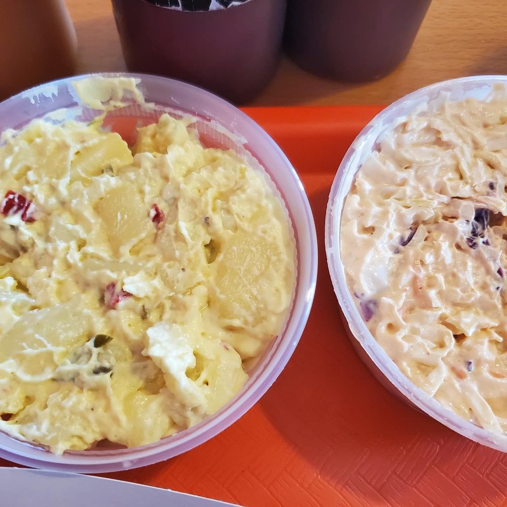 Hickory Hillz BBQ - Potato salad and Cajun Cole slaw - Barbeque Near Me - Edinburgh, Indiana