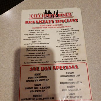 City Limits Diner and Pancake House - Great choice of breakfast specials - Diners Near Me - Tecumseh, Michigan City Limits Diner and Pancake House - Great choice of breakfast specials - Diners Near Me - Tecumseh, Michigan