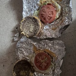 Sam's Sub Shop - Yucky cheeseburger with everything