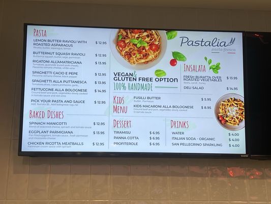 Menu photo 2 Pastalia San Juan Capistrano, CA