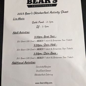 Bear's Smokehouse - Not posted online, really should have said 2-6 for the hours - Barbeque Near Me - New Haven, Connecticut Bear's Smokehouse - Not posted online, really should have said 2-6 for the hours - Barbeque Near Me - New Haven, Connecticut
