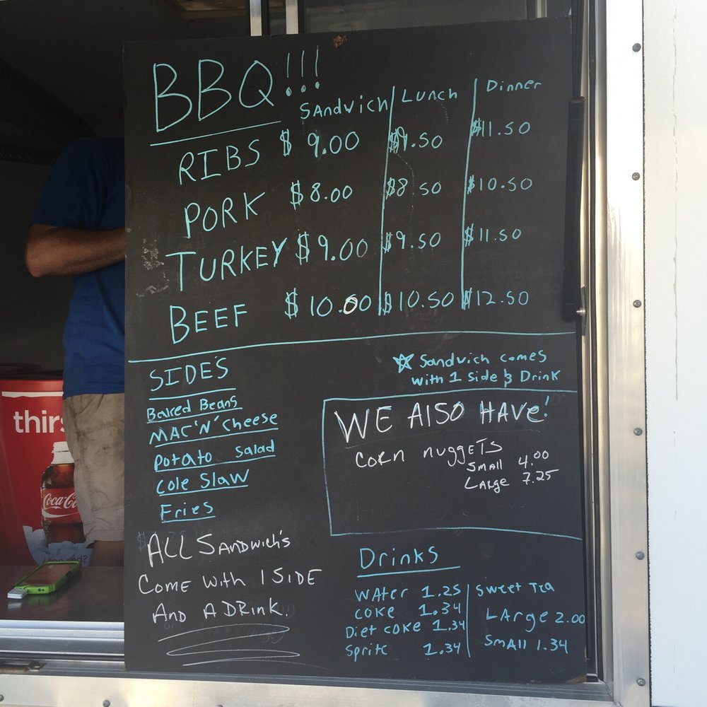 Treemendous Bbq Express 2 - Today's Menu - Food Trucks Near Me - Jacksonville, Florida Treemendous Bbq Express 2 - Today's Menu - Food Trucks Near Me - Jacksonville, Florida