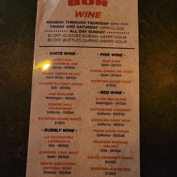 Bon Bon - a menu for a wine tasting - Wine Bars Near Me - Spokane, Washington Bon Bon - a menu for a wine tasting - Wine Bars Near Me - Spokane, Washington