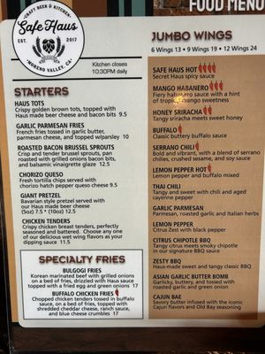 Menu photo 3 Safe Haus Craft Beer & Kitchen Moreno Valley, CA Menu photo 3 Safe Haus Craft Beer & Kitchen Moreno Valley, CA