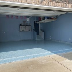 Garage Experts - Decide after the garage floor is finished - design and colors.  Because the floor will be the center piece of your garage.