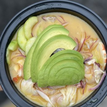 Mariscos El Submarino - Aguachile mixto mango habanero ($22) - Seafood Near Me - Jackson Heights, New York Mariscos El Submarino - Aguachile mixto mango habanero ($22) - Seafood Near Me - Jackson Heights, New York