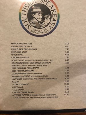 Menu photo 4 Southside Speakeasy Salem, OR
